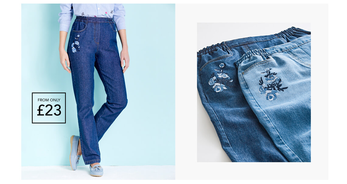 Ladies Pull On Jeans